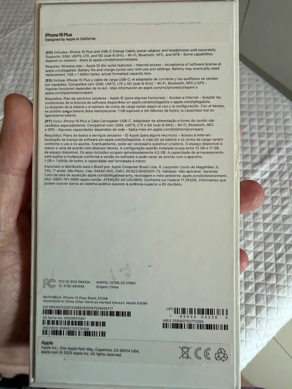IPHONE 15 PLUS , PRETO, 512gb, todo original - Foto 4