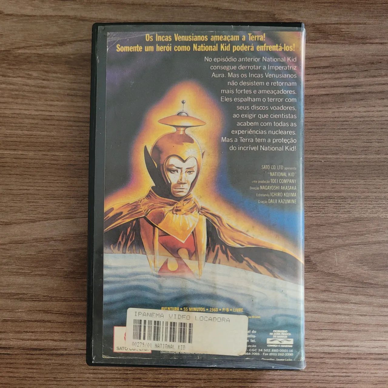 Fita VHS National Kid O Retorno dos Incas Venusianos - Sato