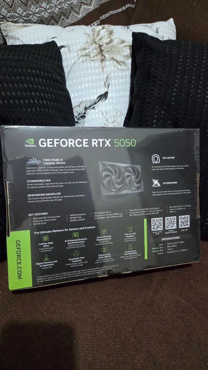 RTX 5050 MSI Geforce Gaming OC 8 GB Nvidia - Foto 3