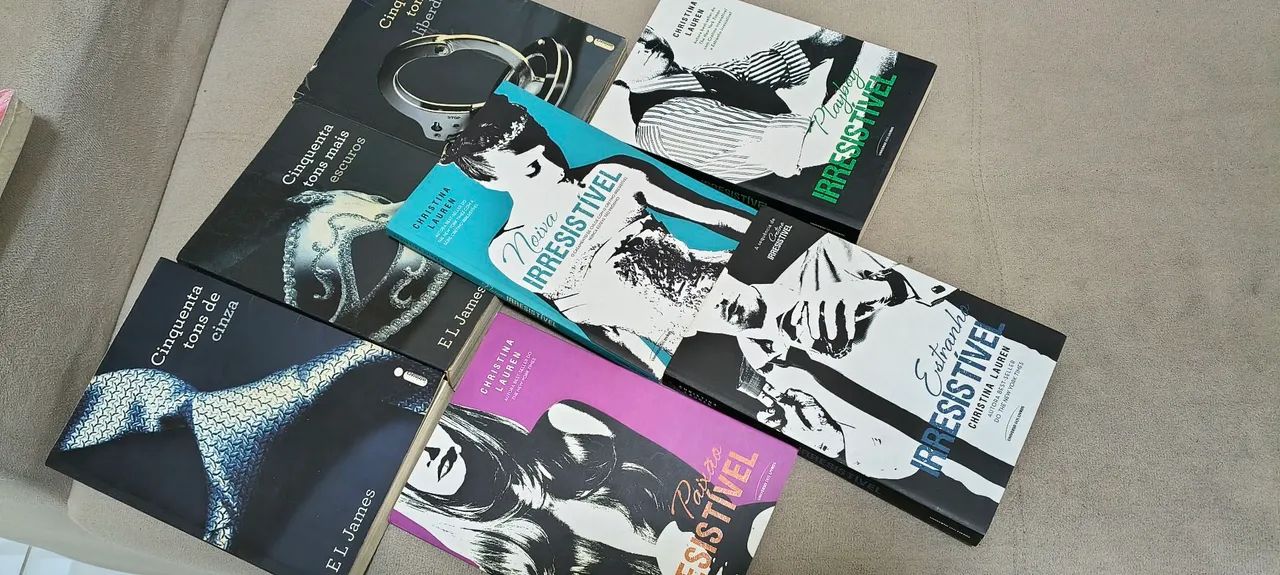 Coleção de livros.