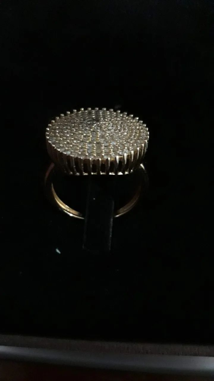 Anel em ouro com brilhantes - Foto 3