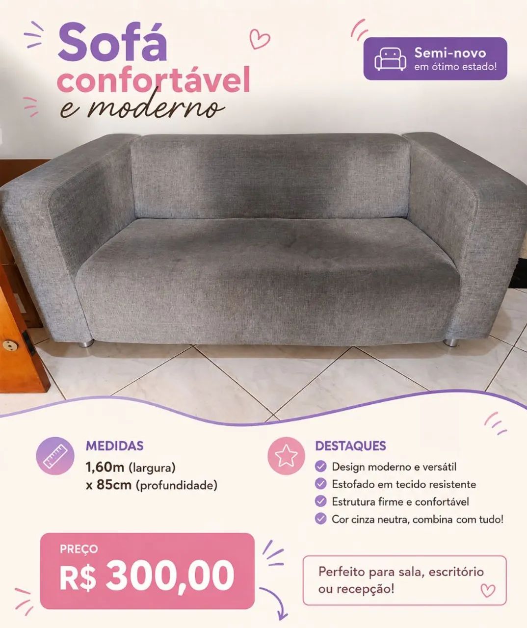 Sofá usado
