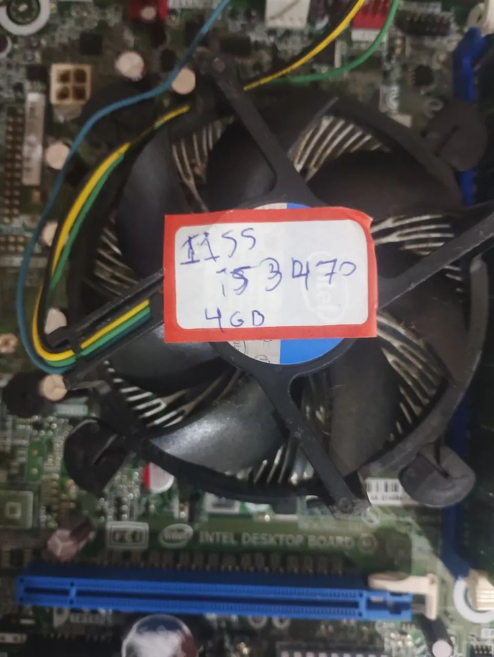 Kit placa mãe lga 1155 + core i5 3330 / 3470 + 4gb ddr3 + espelho e coller  - Foto 4