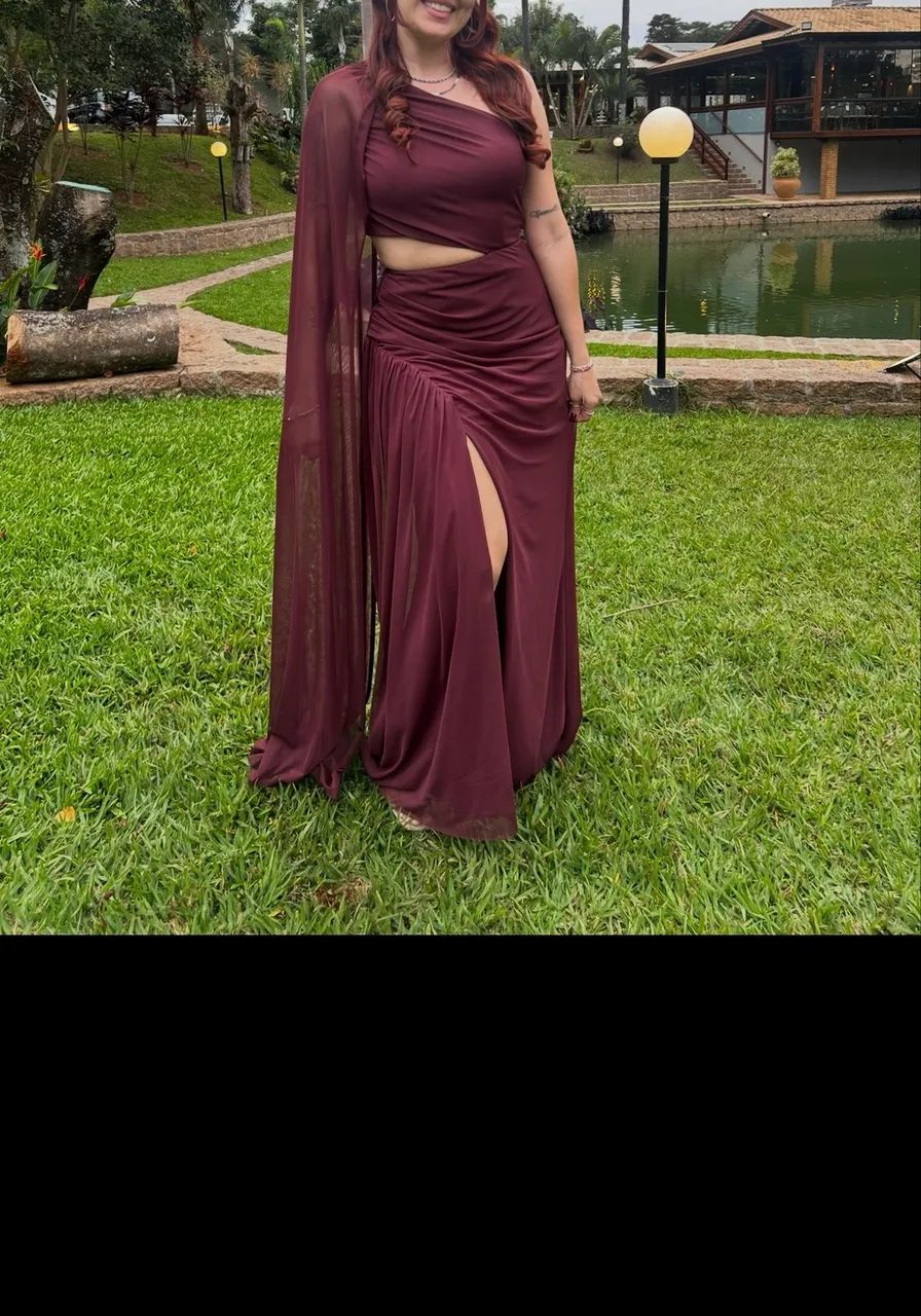 Vestido de Festa/ Madrinha Marsala - Foto 3
