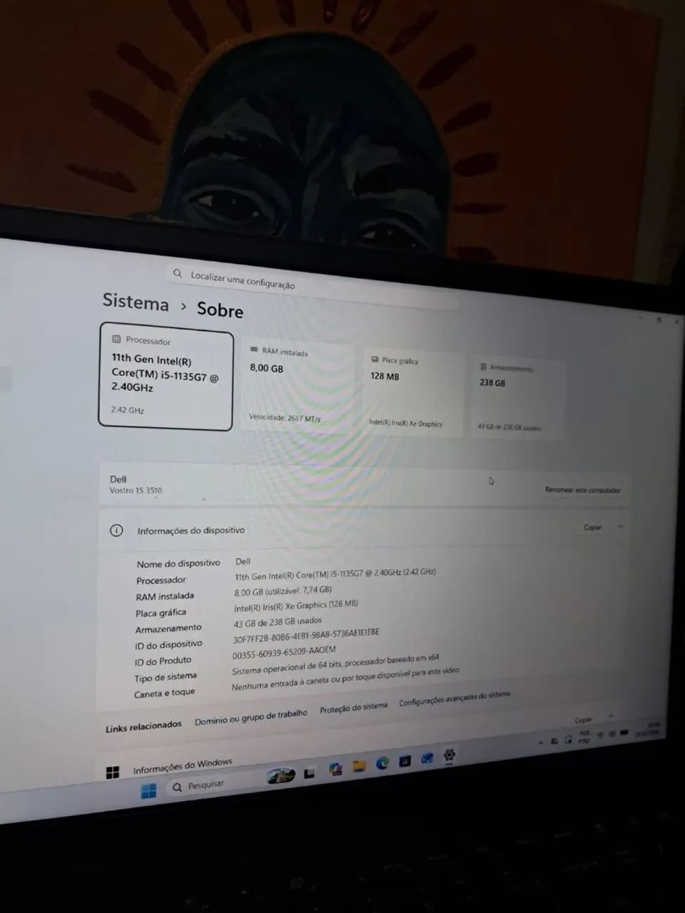 Notebook Dell i5 11geracao 8gb ram - Foto 2