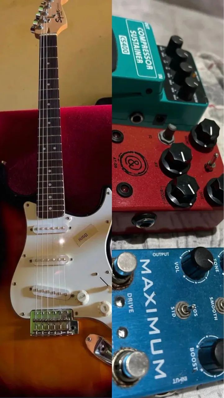 Guitarra + pedais 