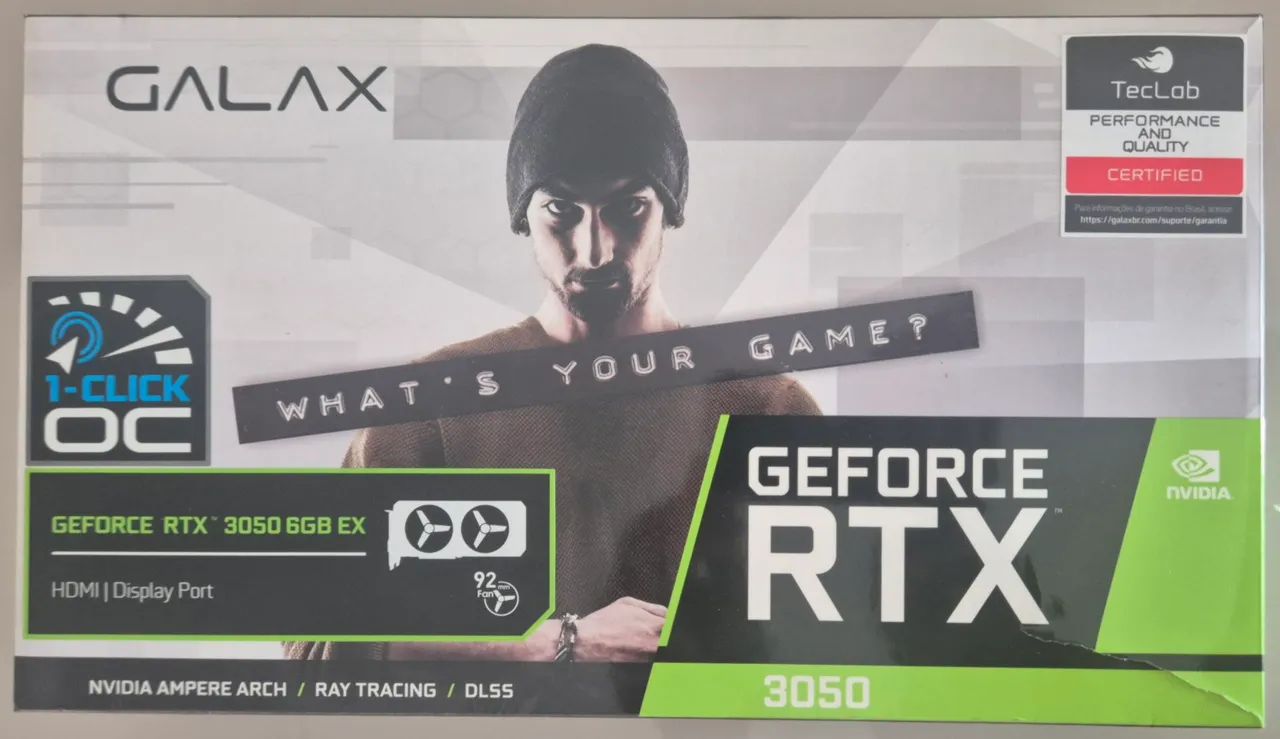 Placa de vídeo GEFORCE RTX 3050 6GB EX