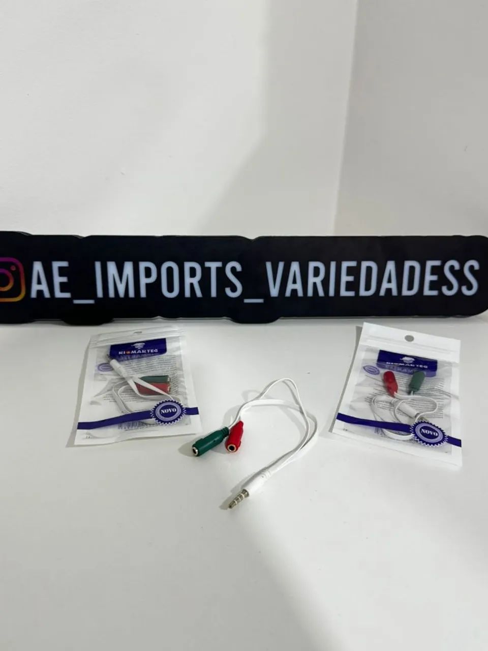 Cabo Y adapador para fone headset - Foto 4