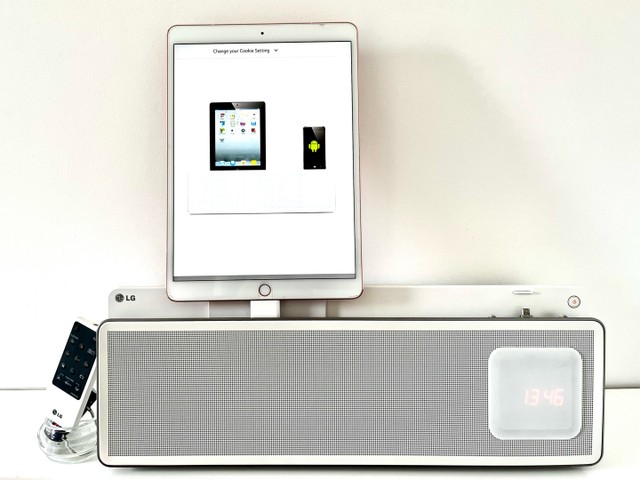 radio relogio dock station iphone