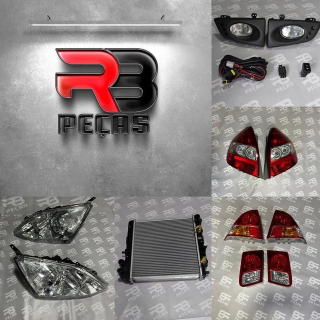 Farol Lanterna Radiador Farol de Milhas Honda Civic Fit City Hrv Crv Wrv 