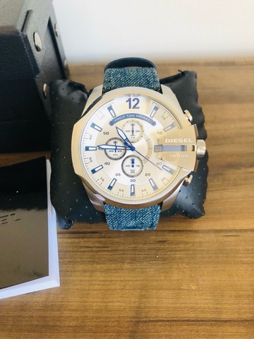 Relógio diesel dz4511 mega chief safira