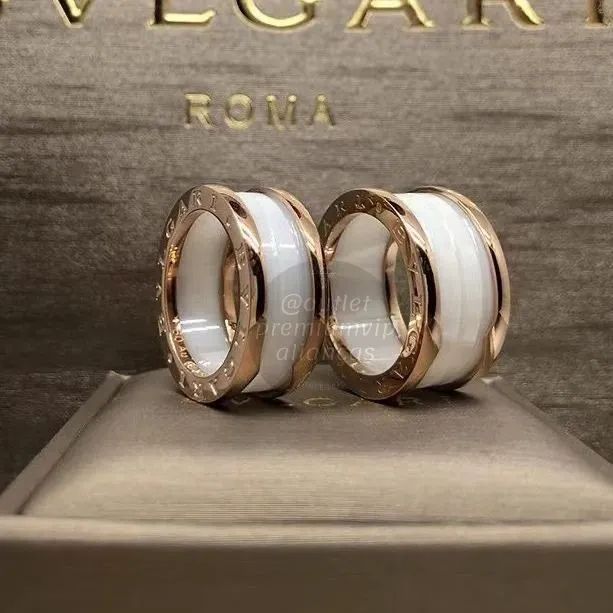 aliança anel bvlgari banho de ouro 18k