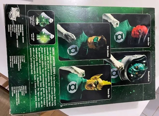 Lanterna Verde Acessórios Dc direct Deluxe (01 par de mãos) 1/6 33cm  - Foto 3
