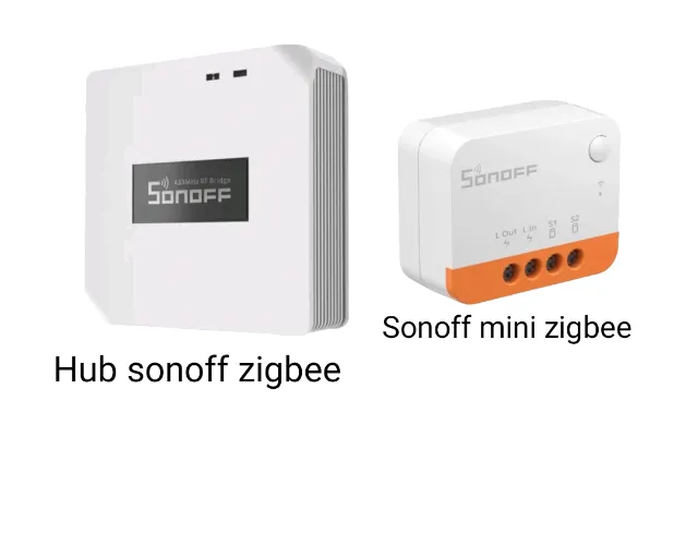 sonoff zigbee + sonoff hub zigbee