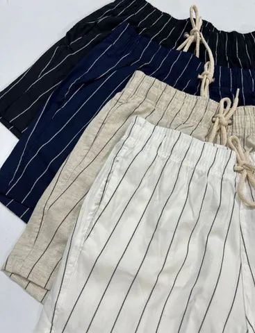 Shorts Linho Adulto Plus Size 