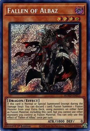 Yugioh!!! Fallen Of Albaz [rotd-pt011] Secret Rare