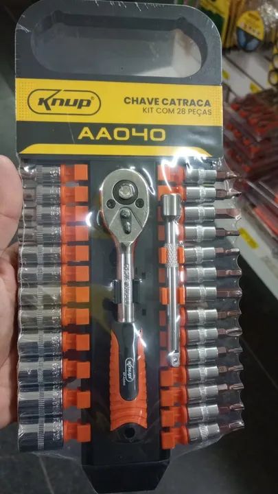 Kit Jogo De Ferramenta Chave Combinada Catraca Soquete Torx - Foto 2