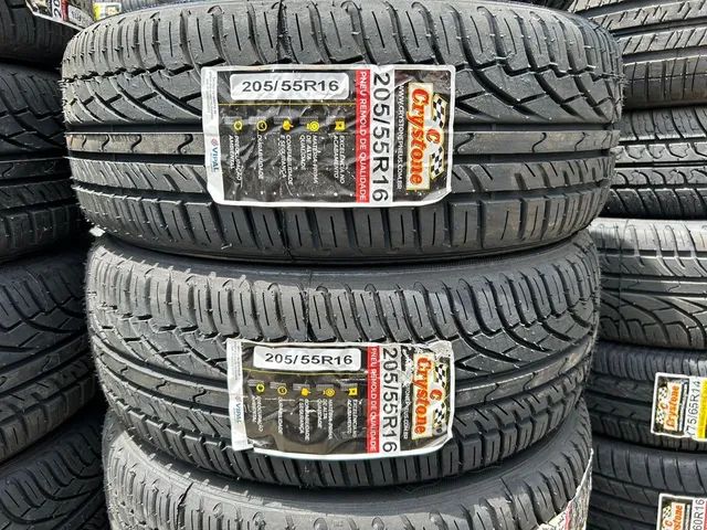 Pneu remolde Crystone aro 205/55r16 (borracha vipal) , - Foto 2