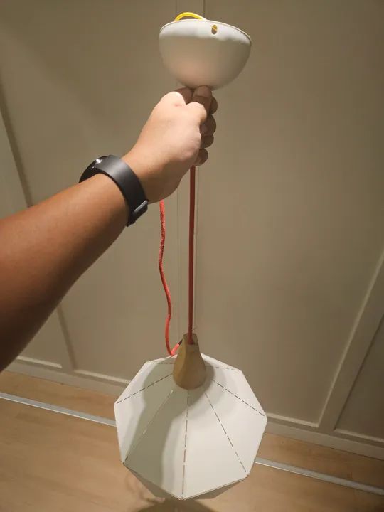 Luminária de teto moderna em formato de diamante - Foto 2