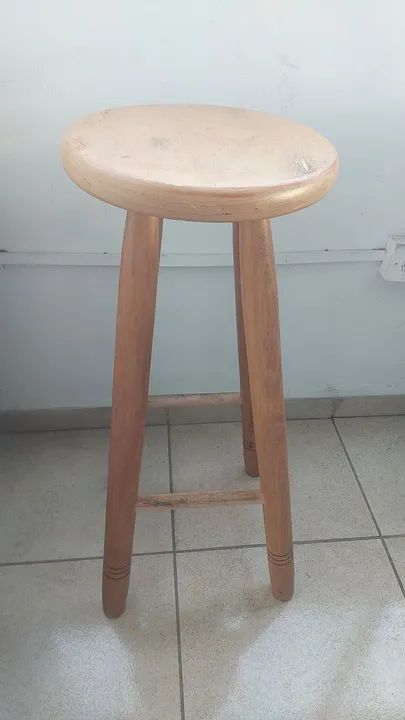 Banqueta de madeira 70cm