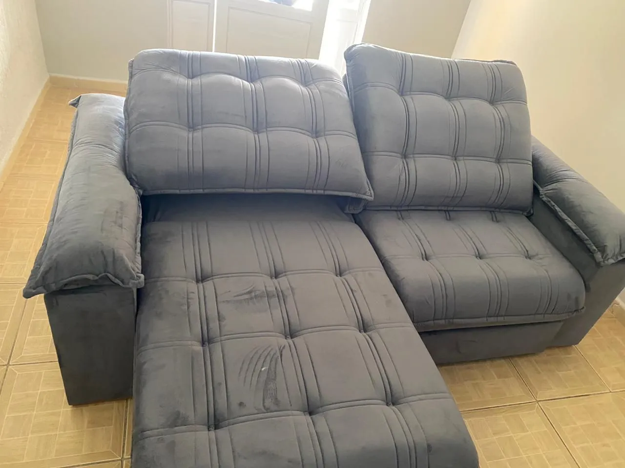 SOFA RETRÁTIL E RECLINÁVEL LUXO MOLAS ENSACADAS