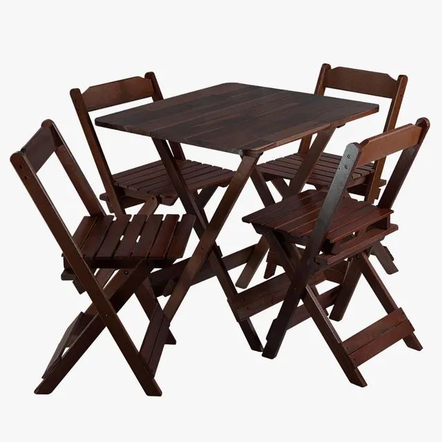 Mesa 4 cadeiras Afrodite Dobrável **nova na caixa**