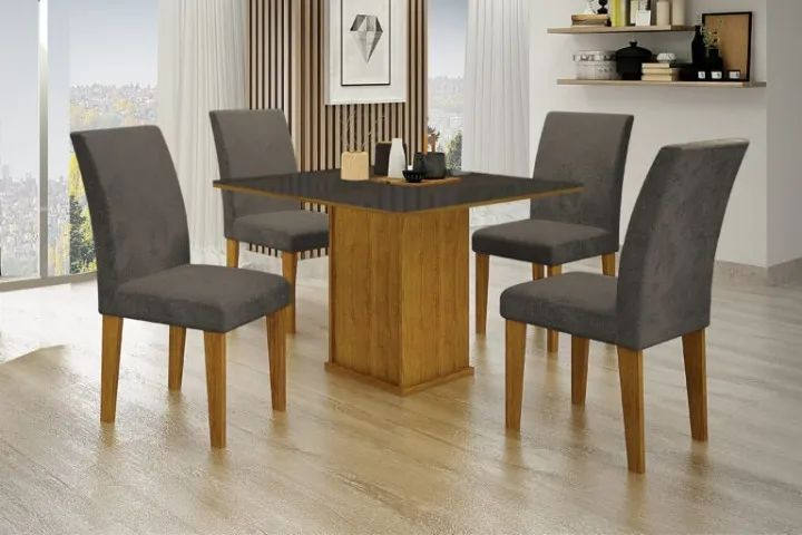 Pague no ato do recebimento, agende já! Mesa 4 Lugares Modelo 0002 Quadrada 