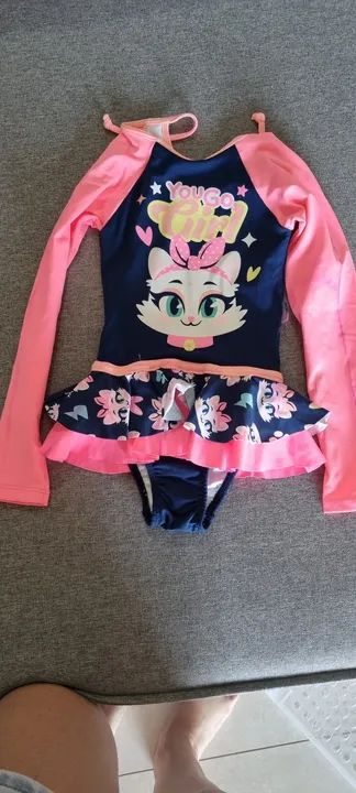 Moda Praia - Maiô da Puket - Infantil Menina - Tamanho 1- Novo