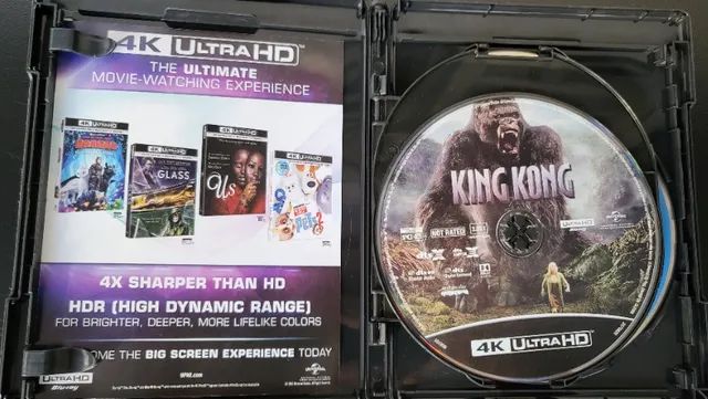 Blu-Ray 4K HDR + Blu-Ray + Bonus + Digital: King Kong com Dublagem em Portugues - Foto 5