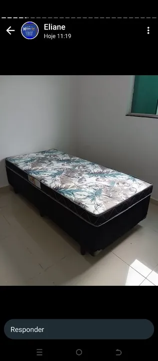 Cama solteiro com colchão d20