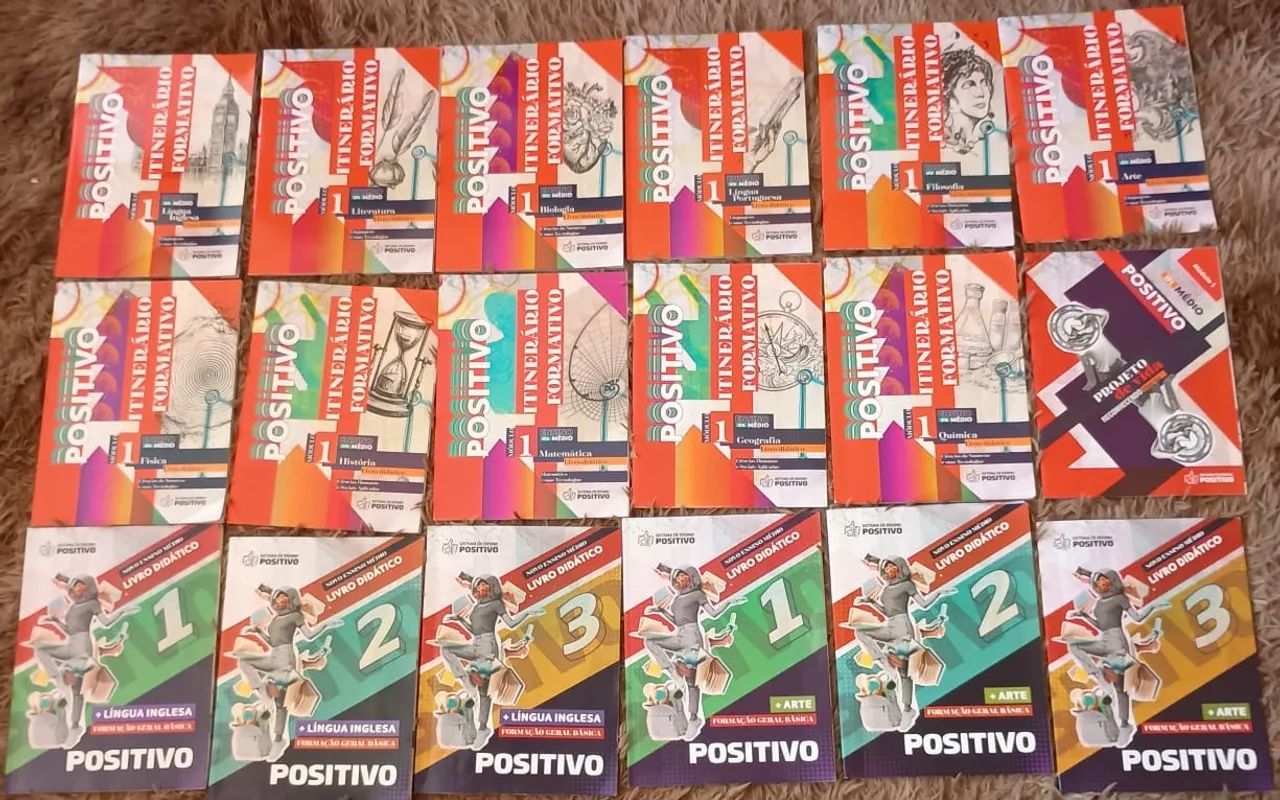 Livro didático 1 ano ensino médio sistema positivo. 