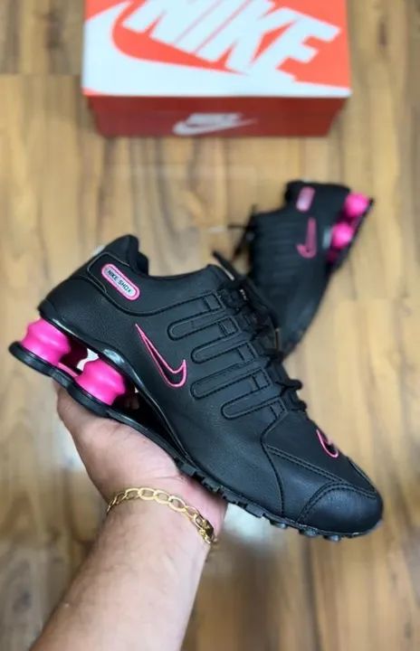 Tenis nike shox feminino original shops rosa