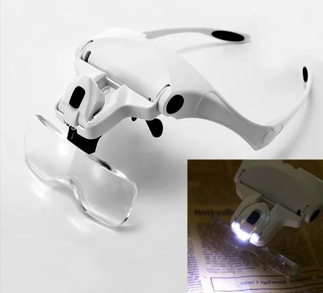 Lupa com Led de iluminação com 5 Lentes