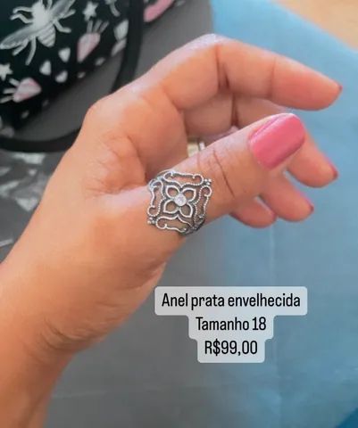 Anel de prata 925 legítima