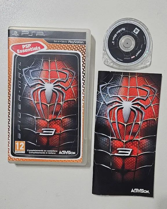 Jogo Spider Man 3 psp original fisico completo2