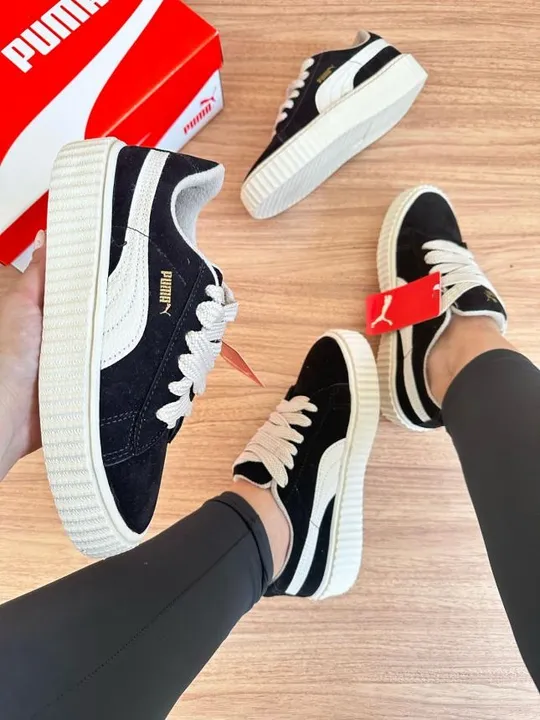 Tênis Puma Feminino - Preto e Branco