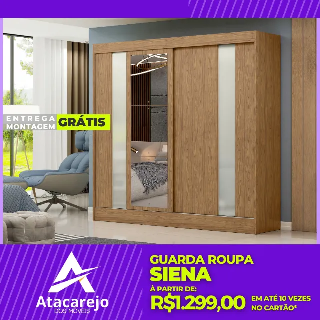Guarda Roupa Casal Entrega e Montagem Gratis