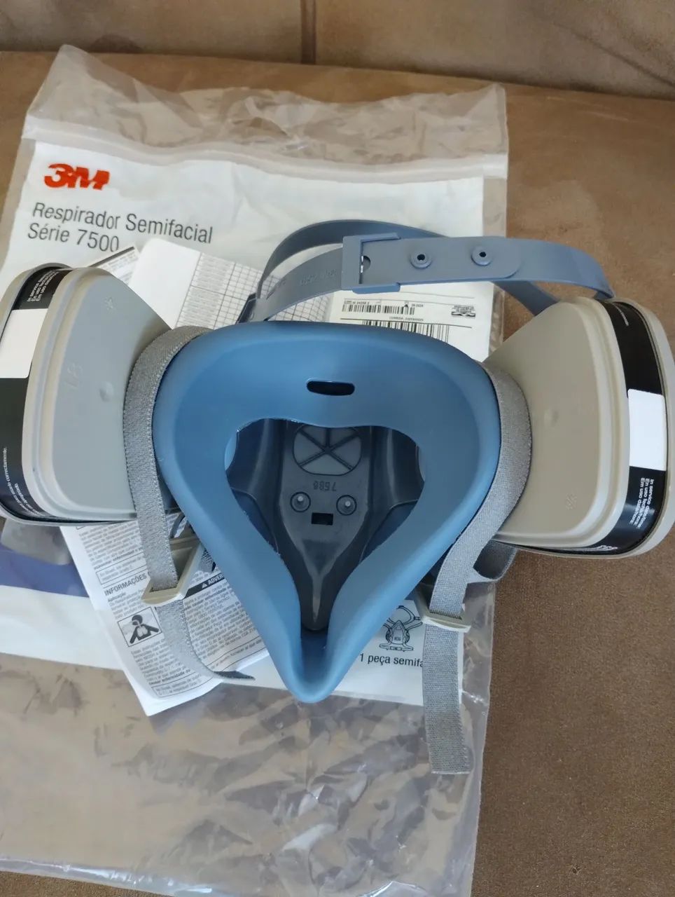 Respirador semifacial 3m (máscara com silicone) - Foto 3