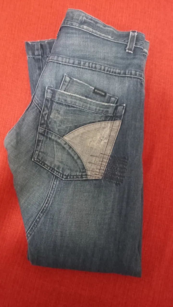 Calça M.Officer, azul, 42. - Foto 5