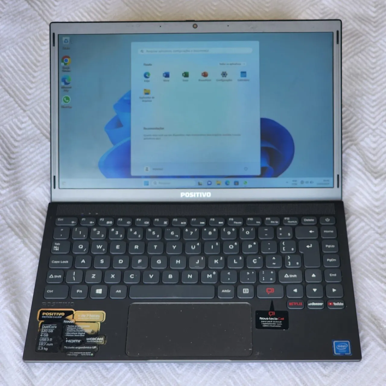 Notebook Positivo Celeron Motion Gray - Intel - 128GB - 4GB