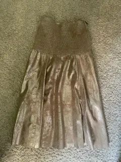 Saia de Couro Dourada  - Foto 2