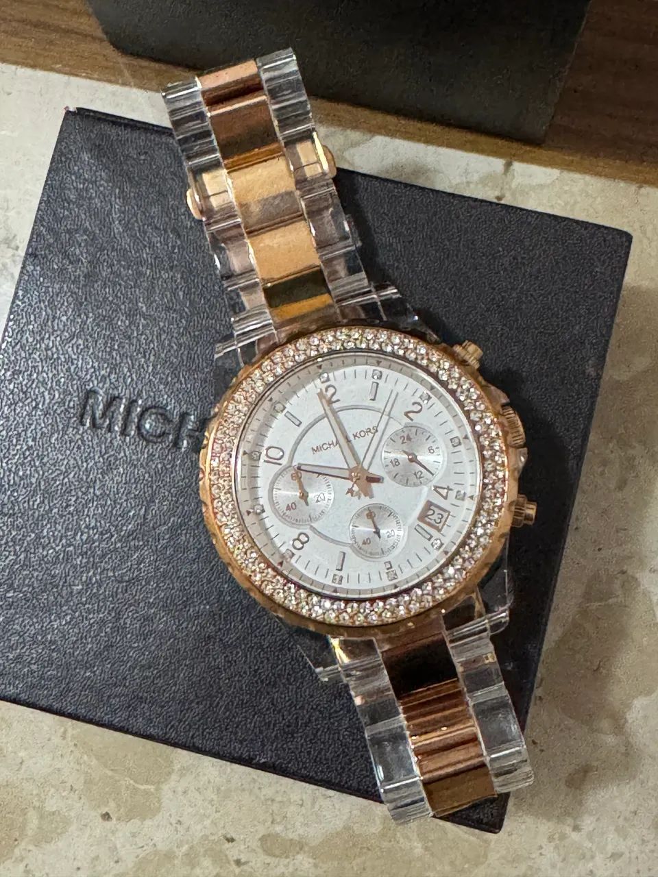 Relógio Michael Kors Rose Original - Foto 3