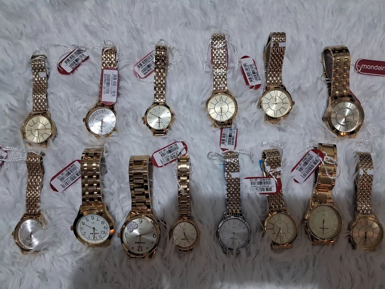Original relógio Feminino de Pulso Dourado, caixa e garantia 3meses