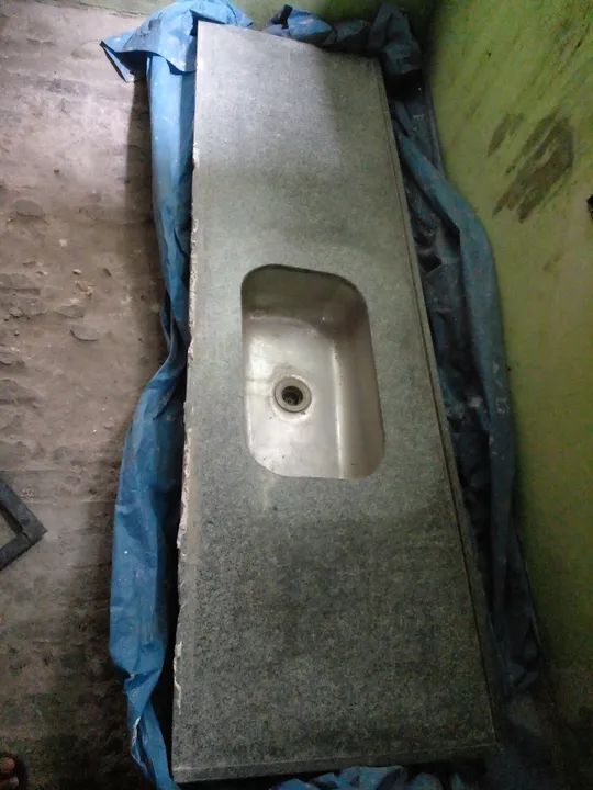 Pia de Granito Usada com Cuba - Foto 2