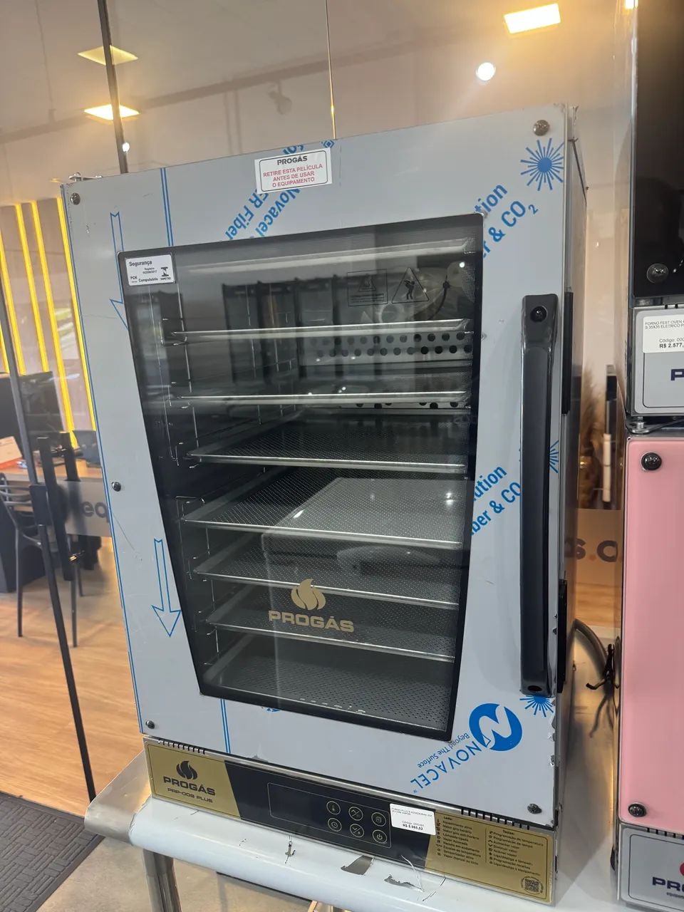 Forno turbo 8 assadeiras 35x35 com vapor 