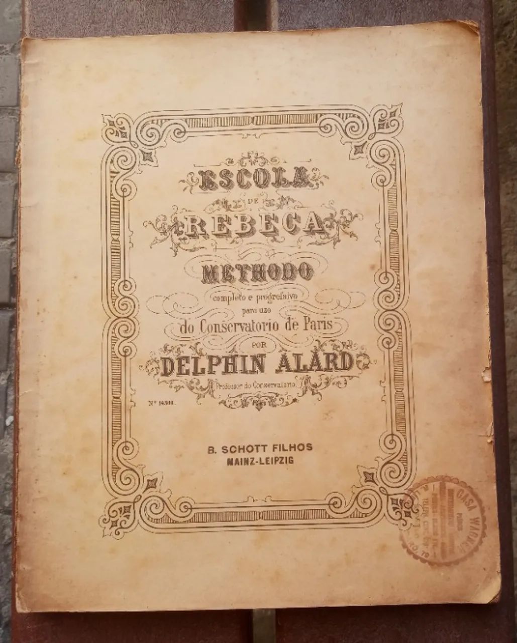 Método De Violino Delphin Alard Do Conservatório De Paris