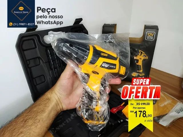 Parafusadeira Furadeira Wap A Bateria 12V Li-ion Bpf12K3 - Nova!