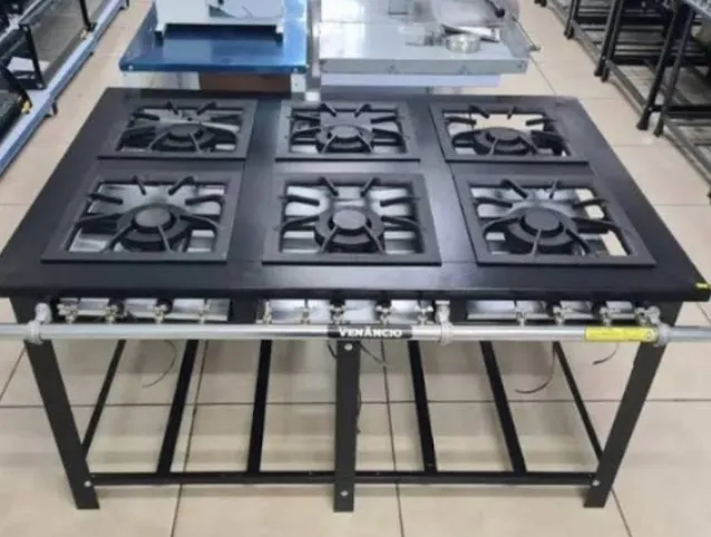 FOGAO 6 CHAMAS DUPLAS 40X40 VENANCIO - NOVO