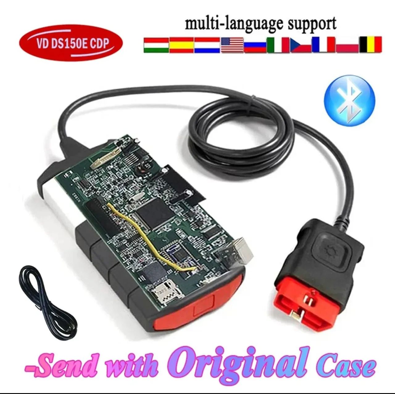 Scanner Delphi 2021 bluetooth OBD2 VCI TNESF ORPDC DS150E CDP - Foto 3