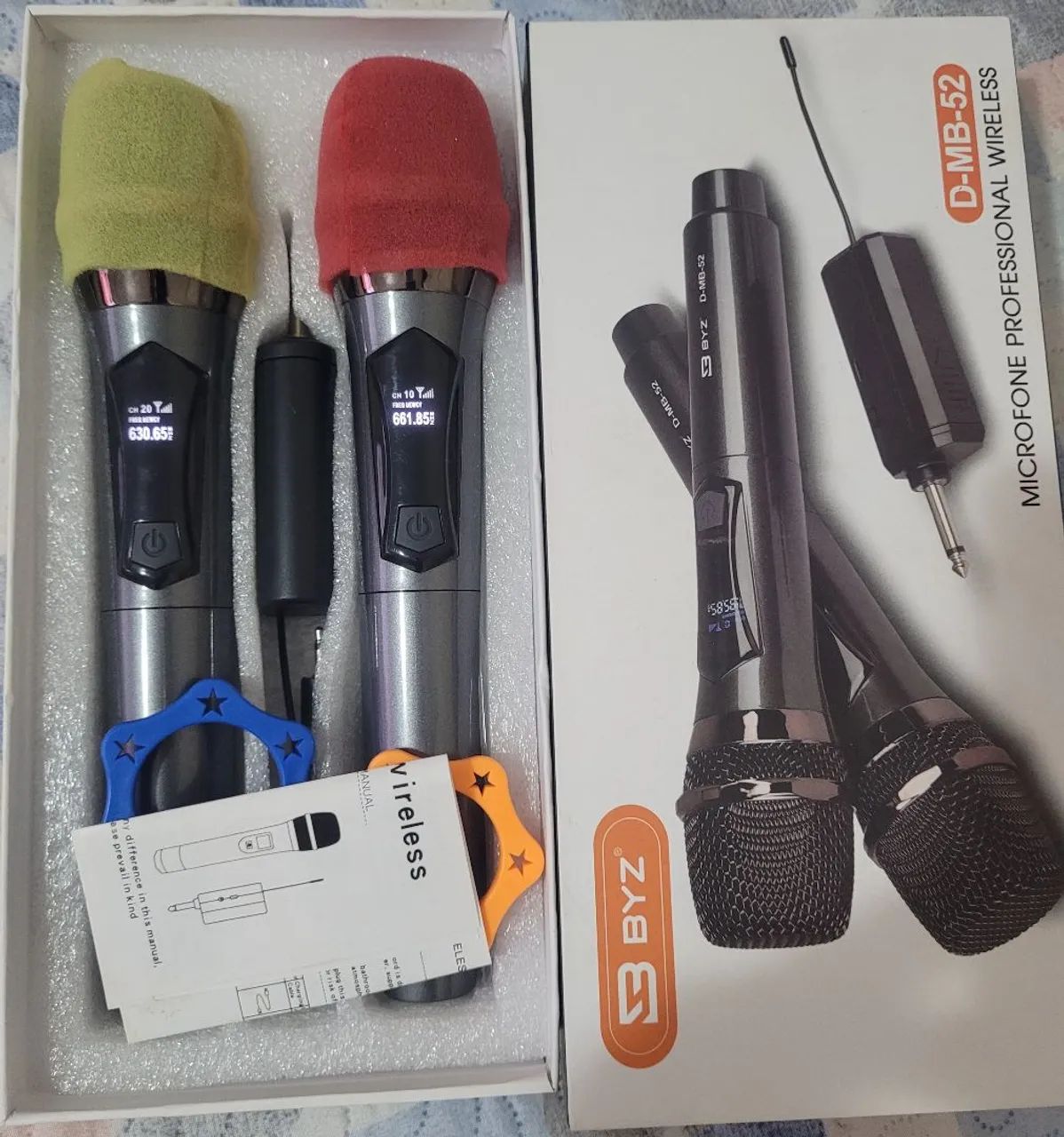 Par de microfone sem fio profissional 64419090130435120